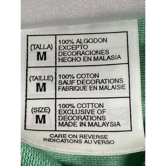 Vintage Disney Store Bambi Sleeveless Polo Shirt M Green Cotton - Picture 5 of 8